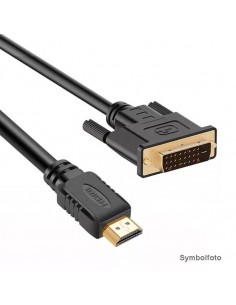 HDMI zu DVI-D (24+1) 1m Schwarz