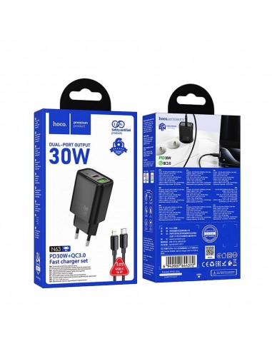 Dual 2in1 Ladegerät Lightning N63 schwarz